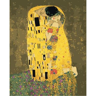 Картина по номерам "Аура поцілунку 2. Густав Клімт" Идейка холст на подрамнике 40x50см КНО4534 в інтернет-магазині "Я - Picasso"