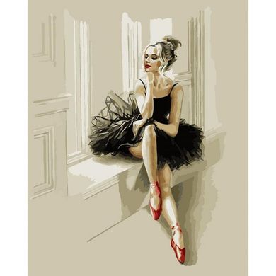 Картина за номерами "Вишуканість балерини" Ідейка полотно на підрамнику 40x50см КНО4548 в інтернет-магазині "Я - Picasso"