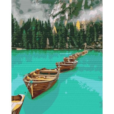 Картина за номерами "Ланцюжок човнів" BrushMe полотно на підрамнику 40x50см BS51426 в інтернет-магазині "Я - Picasso"