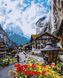 Картини за номерами "Квітуча Швейцарія" Artissimo полотно на підрамнику 40x50 см PN2708