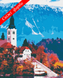 Картина по номерам "Австрийский пейзаж" холст на подрамнике 40x50 см RB-0040