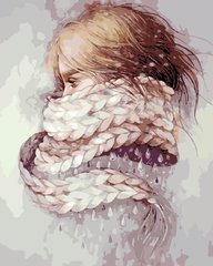 Картина за номерами "Дівчина-зима" ArtStory подарункова упаковка 40x50см AS0196 в інтернет-магазині "Я - Picasso"