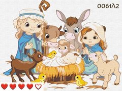 Картины по номерам "Рождение ИИсуса" Барвы холст на подрамнике 30x40 см 0061Л2 в интернет-магазине "Я - Picasso"