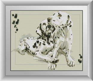 30280 Далматинцы. Dream Art. Набор алмазной живописи (квадратные, полная) в интернет-магазине "Я - Picasso"