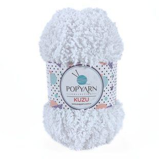 Пряжа Kuzu/Кузю, білий В-01, Popyarn
