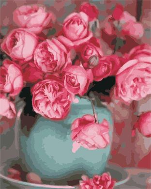 Картина за номерами "Троянди у вазі" ArtStory в подарунковій коробці 40х50см AS0332 в інтернет-магазині "Я - Picasso"