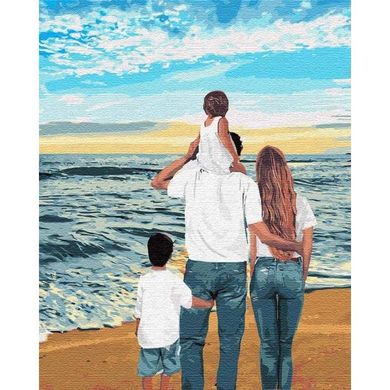 Картина за номерами "Моя сім'я" Ідейка полотно на підрамнику 40x50см КНО4743 в інтернет-магазині "Я - Picasso"