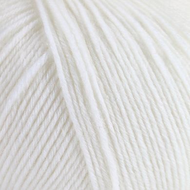 Пряжа Unisock 6 PLY/Юнісок 6 Плай, білий 1, Laines du Nord