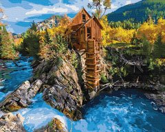 Картина за номерами "Будиночок на гірських скелях" BrushMe полотно на підрамнику 40x50см GX34014 в інтернет-магазині "Я - Picasso"