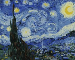 Картина по номерам - Звездная ночь ©Винсент Ван Гог 40x50см в интернет-магазине "Я - Picasso"