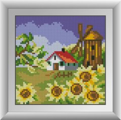 Алмазна мозаїка "Млин з соняшниками" Dream Art 30678M в інтернет-магазині "Я - Picasso"