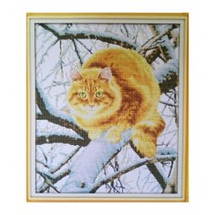 Рудий кіт на дереві Набір для вишивання хрестиком з друкованою схемою на тканині Joy Sunday D706 в інтернет-магазині "Я - Picasso"