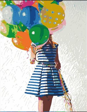 Картина за номерами "Яскраві кульки" Роса в подарунковій коробці N00013102 в інтернет-магазині "Я - Picasso"