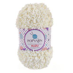 Пряжа Kuzu/Кузю, молочний В-02, Popyarn