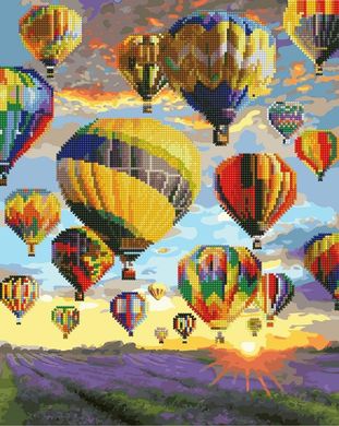 Алмазная картина-раскраска - Воздушные шары Прованса в интернет-магазине "Я - Picasso"