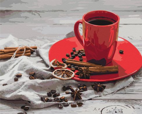Картина за номерами "Кава з кардамоном" BrushMe полотно на підрамнику 40х50см BS52591 в інтернет-магазині "Я - Picasso"