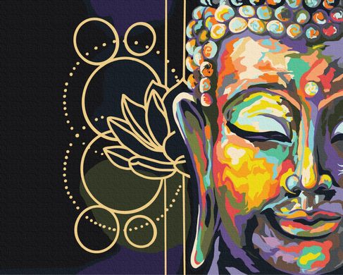 Картина за номерами "Символіка Будди" BrushMe полотно на підрамнику 40x50см BS52648 в інтернет-магазині "Я - Picasso"