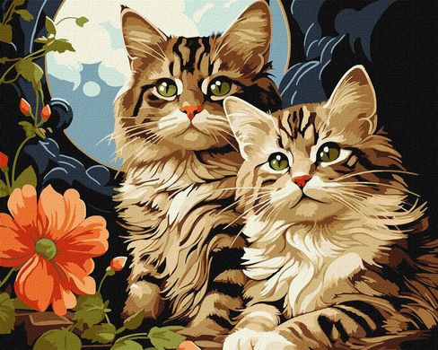 Картина по номерам "Волшебные котята" Идейка полотно на подрамнике 40x50см KHO6574 в интернет-магазине "Я - Picasso"