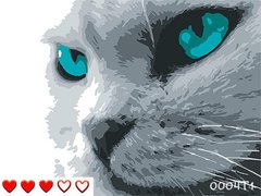 Картини за номерами "Сірий кіт" Барви полотно на підрамнику 40x50 см 0004Т1 в інтернет-магазині "Я - Picasso"