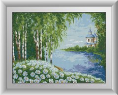 Алмазна мозаїка "Берези біля річки" Dream Art в коробці 30424 в інтернет-магазині "Я - Picasso"