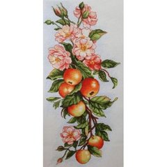 Квіти та яблука Набір для вишивання хрестиком з друкованою схемою на тканині Joy Sunday J241 в інтернет-магазині "Я - Picasso"