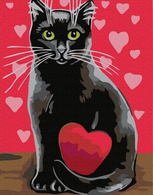 Картина за номерами "Кіт в любові" BrushMe полотно на підрамнику 40x50см GX32347 в інтернет-магазині "Я - Picasso"