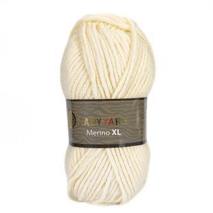 Пряжа Merino XL/Мерино ХЛ, сливочный NW002, Lady Yarn