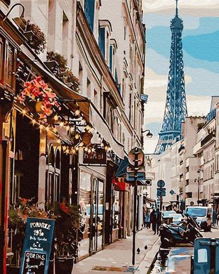 Картина за номерами "Париж з-за рогу" BrushMe полотно на підрамнику 40x50см BS30083 в інтернет-магазині "Я - Picasso"