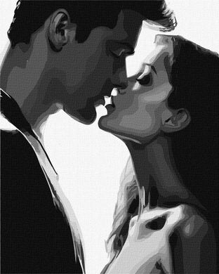 Картина по номерам "Нежный поцелуй" Идейка холст на подрамнике 40x50см KHO8373 в интернет-магазине "Я - Picasso"