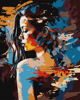 Картина по номерам "Девушка-загадка ©art_selena_ua" Идейка холст на подрамнике 40x50см KHO7303 в интернет-магазине "Я - Picasso"