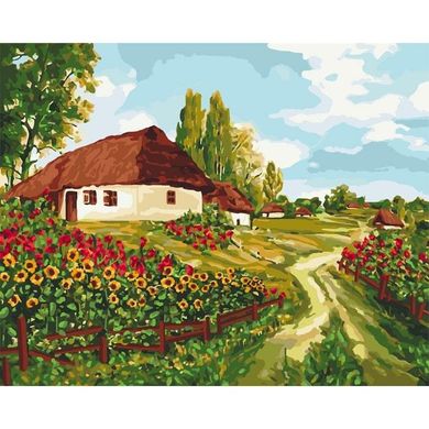 Картина по номерам "Украинскими тропами" Идейка холст на подрамнике 40x50см КНО2277 в интернет-магазине "Я - Picasso"