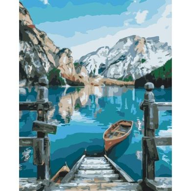 Картина за номерами "Човен у озера Браєс" BrushMe полотно на підрамнику 40x50см BS29450 в інтернет-магазині "Я - Picasso"