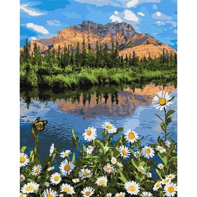 Картина за номерами "Гірський пейзаж" Ідейка полотно на підрамнику 40x50см КНО2833 в інтернет-магазині "Я - Picasso"