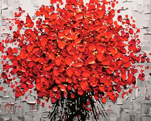 Картина за номерами "Букет червоних квітів" Origami 40x50см LW 3002 в інтернет-магазині "Я - Picasso"