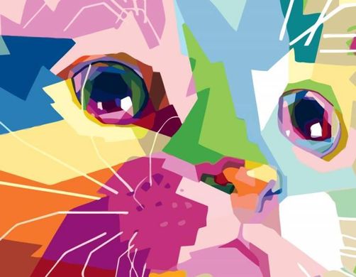 Картина за номерами "Cute Cat" Роса в подарунковій коробці 35 * 45см N00013205 в інтернет-магазині "Я - Picasso"