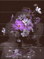 Картина по номерам на дереве - Загадочные цветы 30x40 см в интернет-магазине "Я - Picasso"