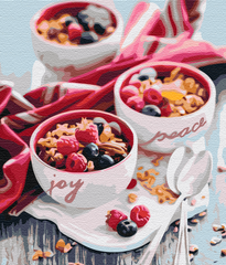 Картина за номерами "Ягідний сніданок" BrushMe полотно на підрамнику 40x50см BS51752 в інтернет-магазині "Я - Picasso"