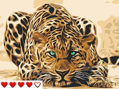 Картини за номерами "Леопард" Барви полотно на підрамнику 40x50 см 0005Т1 в інтернет-магазині "Я - Picasso"