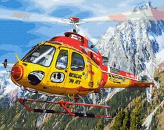 Картина по номерам - Вертолет в Альпах 40x50 см в интернет-магазине "Я - Picasso"