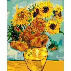 Картина за номерами "Соняшники Ван Гог" Ідейка полотно на підрамнику 40x50см КНО098 в інтернет-магазині "Я - Picasso"