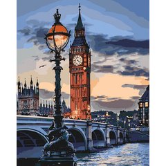Картина за номерами "Лондон в сутінках" Ідейка полотно на підрамнику 40x50см КНО3555 в інтернет-магазині "Я - Picasso"