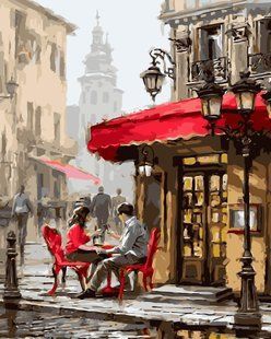 Картина по номерам - Лондонское кафе 40х50 в интернет-магазине "Я - Picasso"