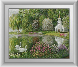 Алмазна мозаїка "Весняний ставок" Dream Art в коробці 31124 в інтернет-магазині "Я - Picasso"