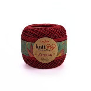 Пряжа Karnaval/Карнавал, бордовый 01738, Knit Me