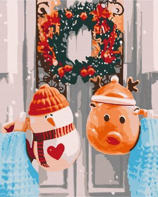 Картина за номерами "Різдвяний ранок" BrushMe полотно на підрамнику 40х50см BS51360 в інтернет-магазині "Я - Picasso"