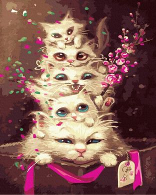 Картина за номерами "Емоційні кошенята" BrushMe полотно на підрамнику 40x50см GX30181 в інтернет-магазині "Я - Picasso"