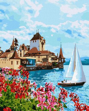Картина за номерами "Яскрава Швейцарія" Ідейка полотно на підрамнику 40x50см KHO2758 в інтернет-магазині "Я - Picasso"