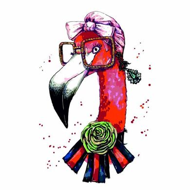 Набор акриловая живопись по номерам - Fashion Flamingo 35х45 в интернет-магазине "Я - Picasso"