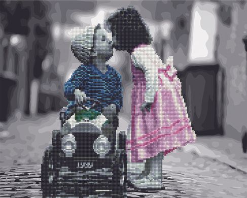 Алмазна картина-розмальовка "Маленька любов" BrushMe 3D ефект подарункова коробка 40x50см GZS1075 в інтернет-магазині "Я - Picasso"