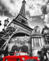Картина за номерами "Червоний колір Парижа" BrushMe полотно на підрамнику 40x50см GX32129 в інтернет-магазині "Я - Picasso"